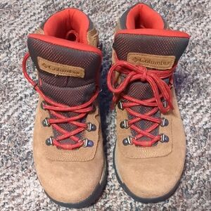 Columbia Brown&Red Hiking Boots Worn Twice